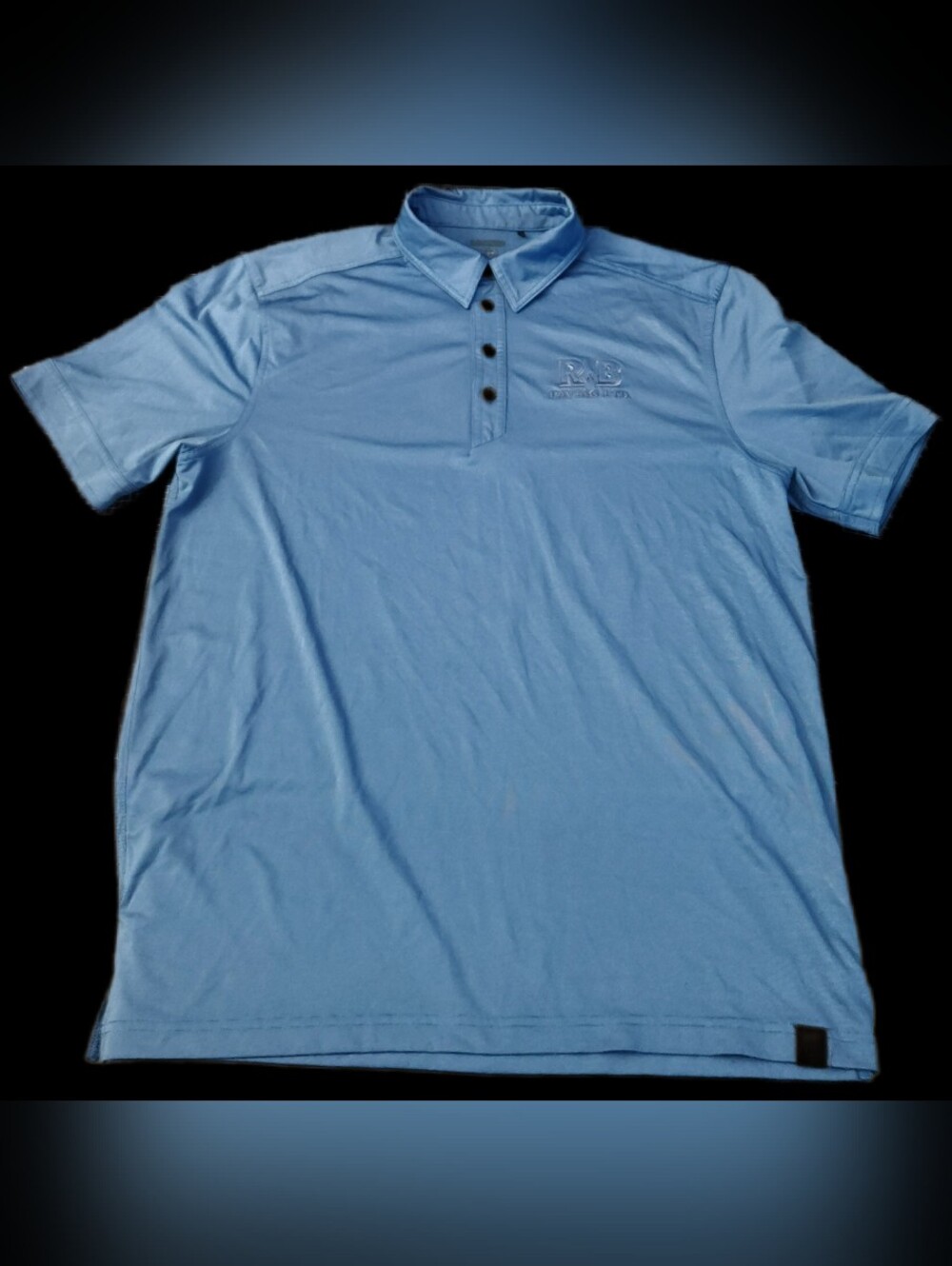 #MC36 Men's Light Blue Polo Shirt with Subtle Chest Embroidery